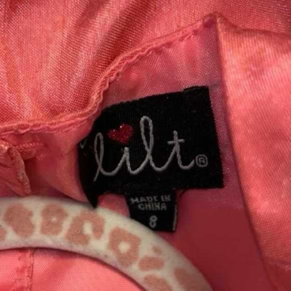 Lilt Floral Kids Dress with 3D Butterflies Coral Pink, Blue, White Formal Size 8 - Picture 8 of 9